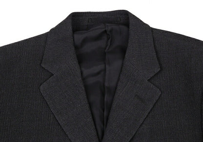 ISSEY MIYAKE MEN Rib-Woven 3B Jacket Charcoal Size 2