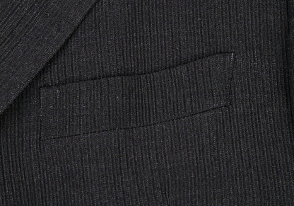 ISSEY MIYAKE MEN Rib-Woven 3B Jacket Charcoal Size 2