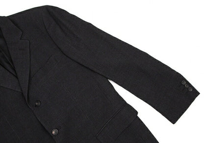 ISSEY MIYAKE MEN Rib-Woven 3B Jacket Charcoal Size 2