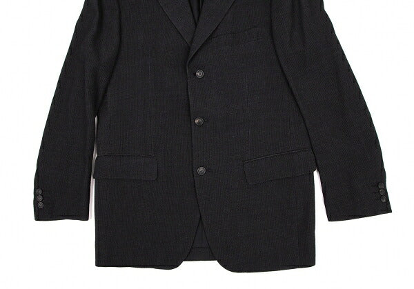 ISSEY MIYAKE MEN Rib-Woven 3B Jacket Charcoal Size 2