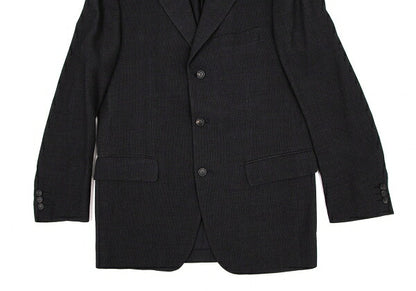 ISSEY MIYAKE MEN Rib-Woven 3B Jacket Charcoal Size 2
