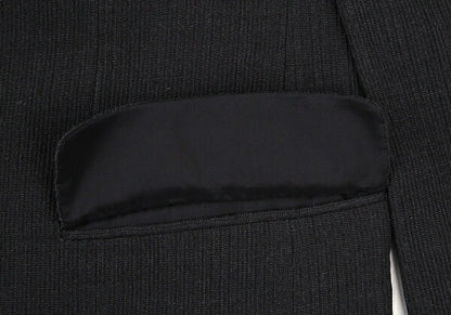 ISSEY MIYAKE MEN Rib-Woven 3B Jacket Charcoal Size 2