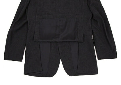 ISSEY MIYAKE MEN Rib-Woven 3B Jacket Charcoal Size 2