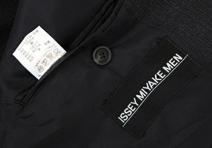 ISSEY MIYAKE MEN Rib-Woven 3B Jacket Charcoal Size 2