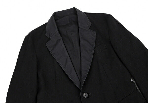 Y's for men Old Gabardine Reversible Jacket Black Size 3