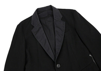 Y's for men Old Gabardine Reversible Jacket Black Size 3
