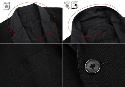 Y's for men Old Gabardine Reversible Jacket Black Size 3