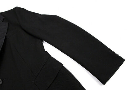 Y's for men Old Gabardine Reversible Jacket Black Size 3