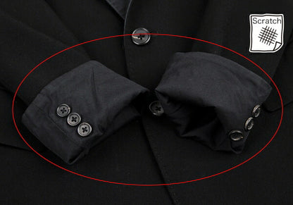 Y's for men Old Gabardine Reversible Jacket Black Size 3