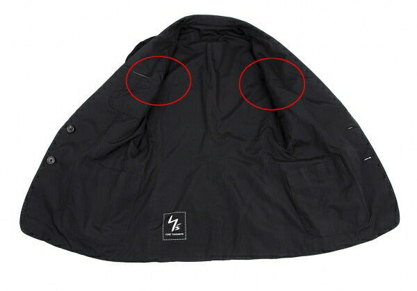 Y's for men Old Gabardine Reversible Jacket Black Size 3