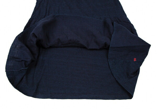 45rpm Dyed Gathered Sleeveless Tank Top Indigo Size 1