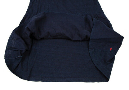 45rpm Dyed Gathered Sleeveless Tank Top Indigo Size 1
