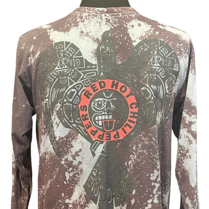 RED HOT CHILI PEPPERS Tie-Dye Long Sleeve Band Merchandise Red Size XL