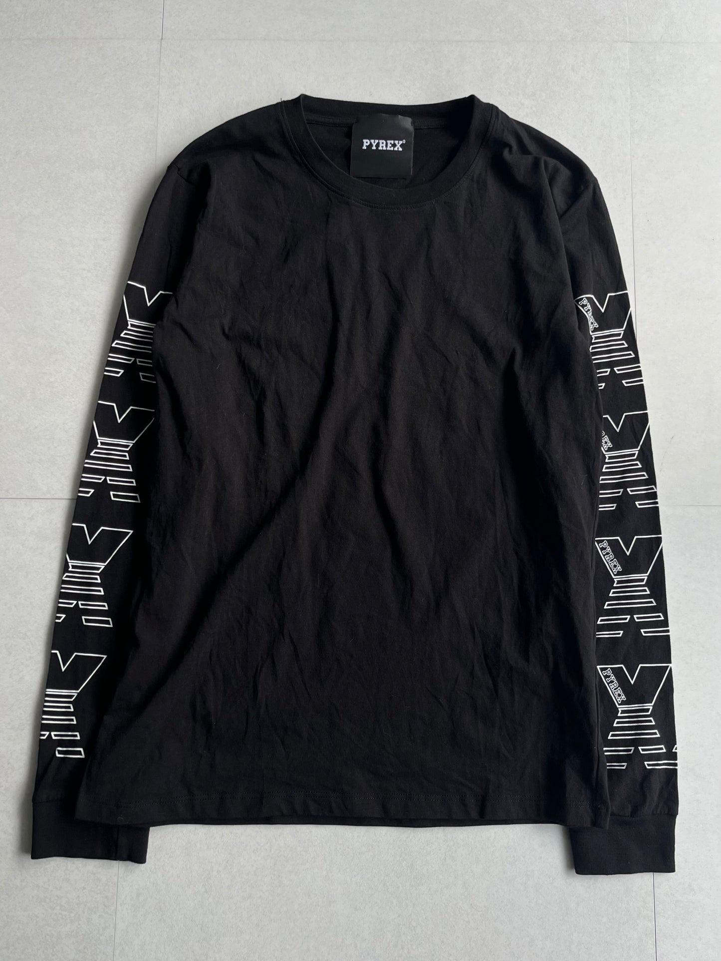Vintage PYREX Black Long Sleeve Tee Size S