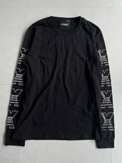 Vintage PYREX Black Long Sleeve Tee Size S