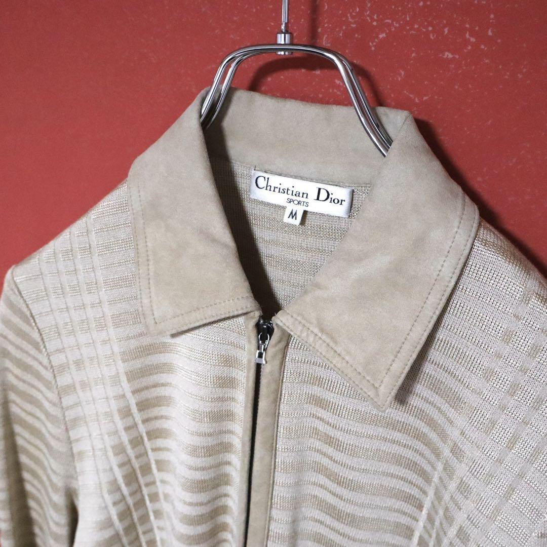 Christian Dior 3D Leather Trim Jacket Size M