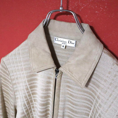 Christian Dior 3D Leather Trim Jacket Size M