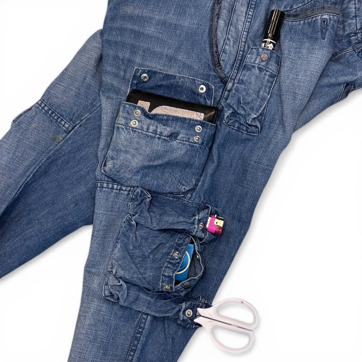 Vintage PRPS Cargo Denim Jeans Size 34