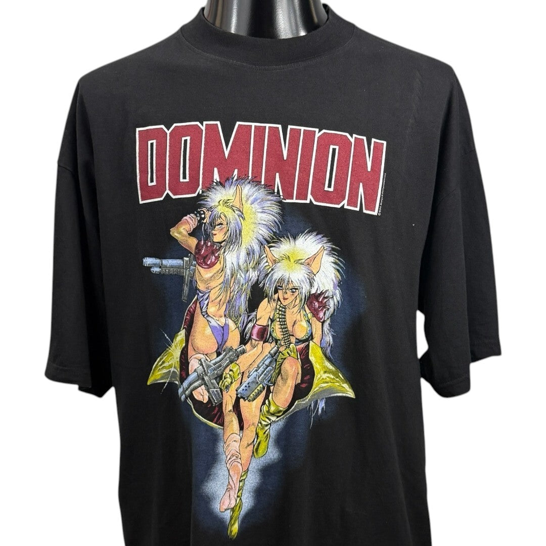 DOMINION 90s 1994 Copyright Cyberpunk Anime Art Tee Size XL