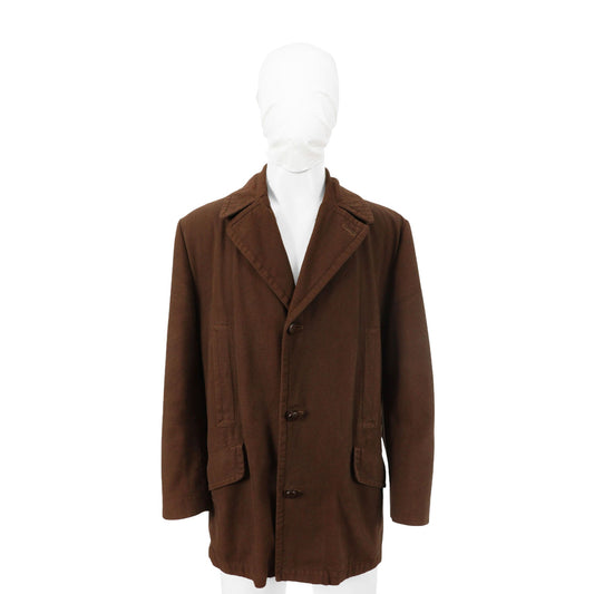 Maison Martin Margiela 2000 SS Cotton Coat Brown Size 48