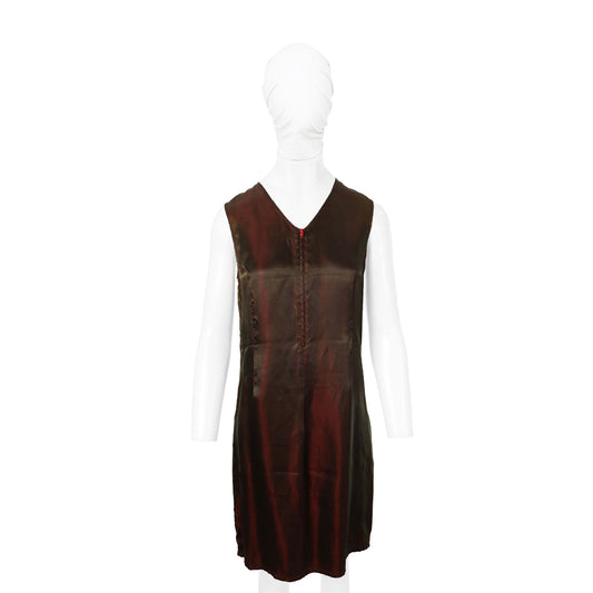 Maison Martin Margiela 97AW Red Midi Dress Size 38