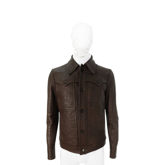 NUMBER (N)INE 2007 A/W Sheepskin Leather Jacket Brown Size 2