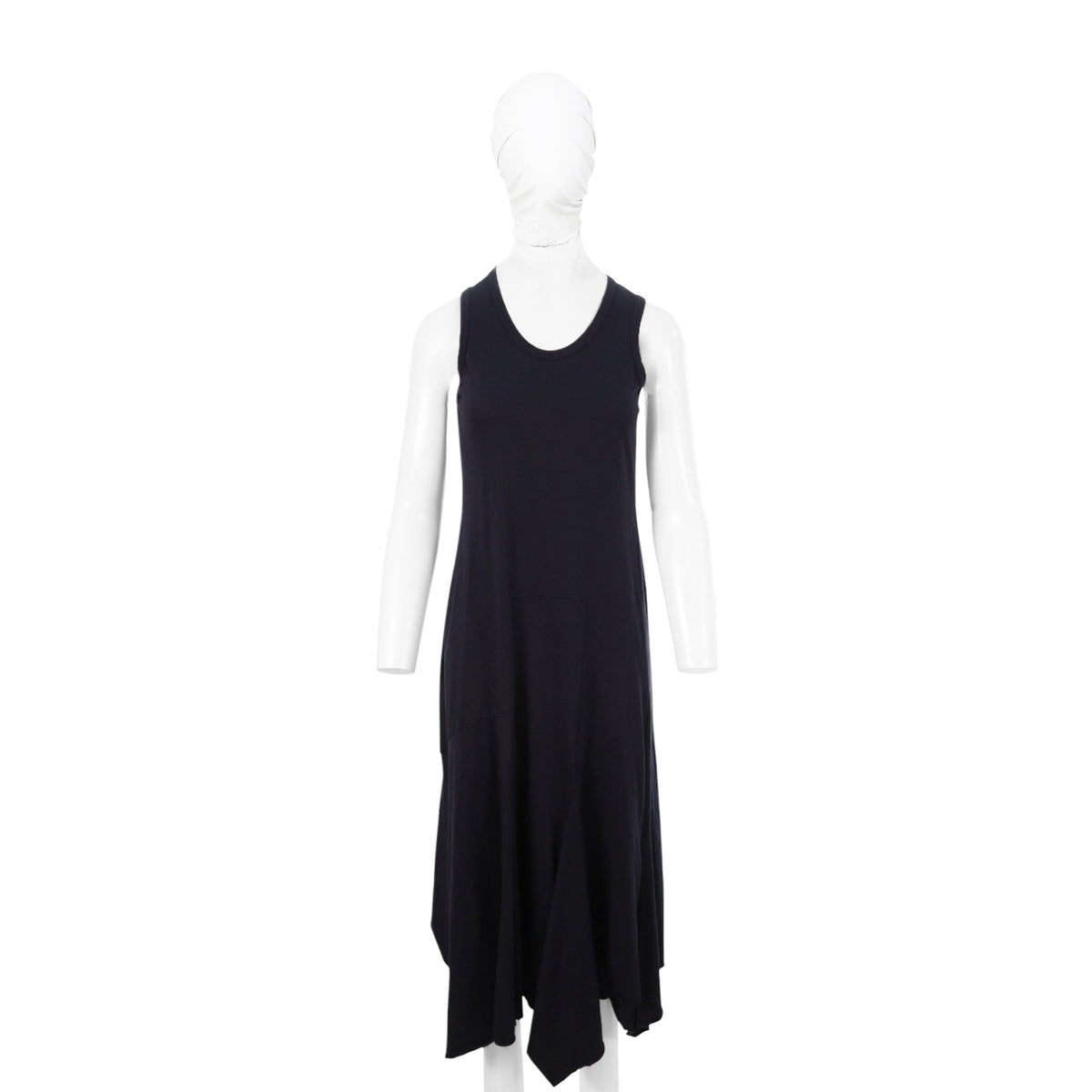 COMME des GARCONS Navy Cotton Midi Dress