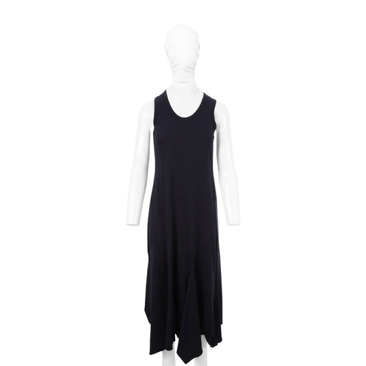 COMME des GARCONS Navy Cotton Midi Dress