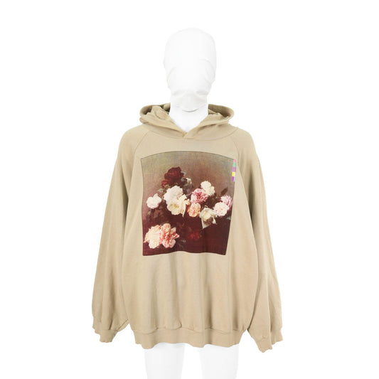 RAF SIMONS 2003 A/W Beige Cotton Hoodie Size 46