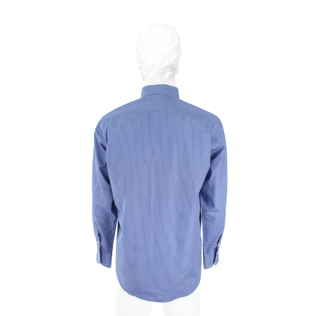 HERMES Cotton Long Sleeve Shirt Blue Size 40