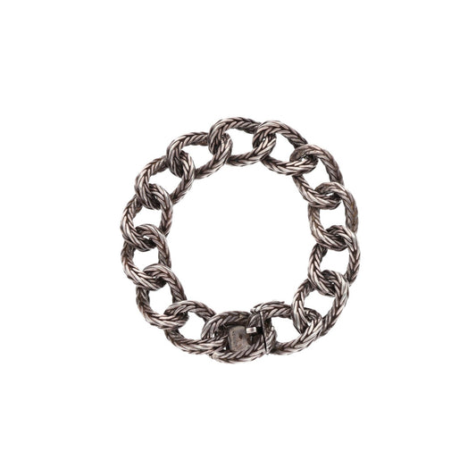 Hermes HERMÈS Silver 925 Bracelet Size 14LINK