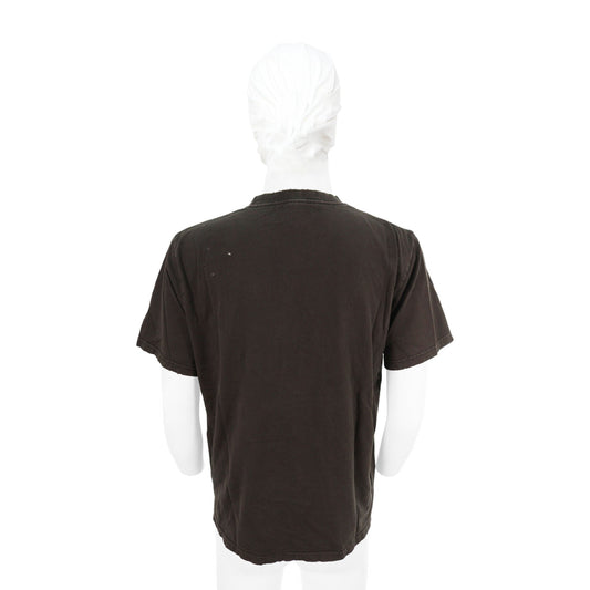 NUMBER (N)INE Cotton T-Shirt Dark Brown Faded Size 4