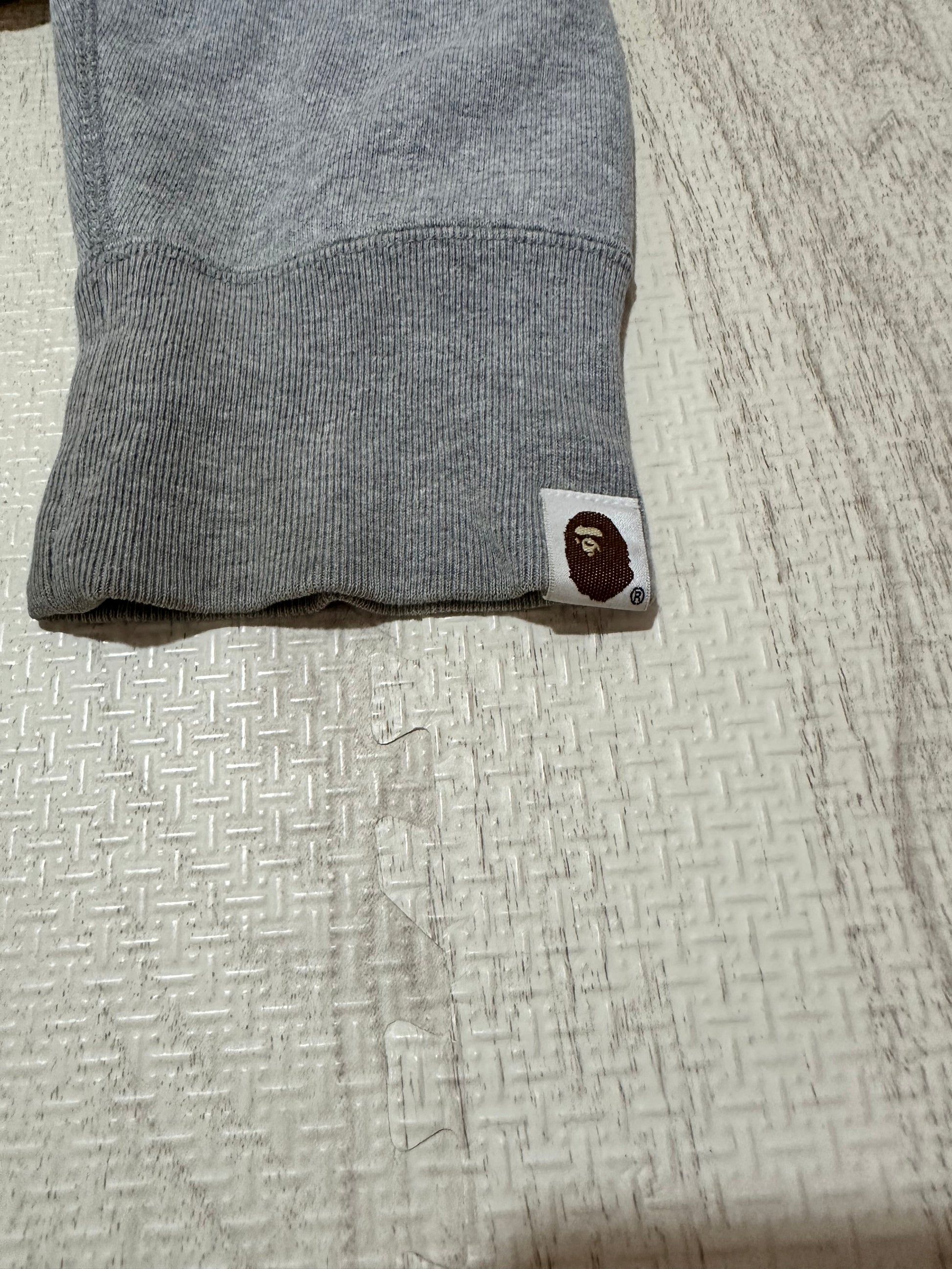 Bape - BAPE BY A BATHING APE CrazyFace Full Zip Hoody Gray Size L