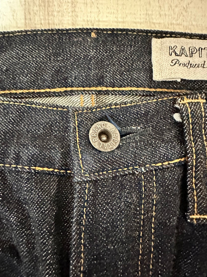 Vintage Kapital Bottoms - KAPITAL Mitu Factory Denim Pants Black Size 27 - Authentic Archive