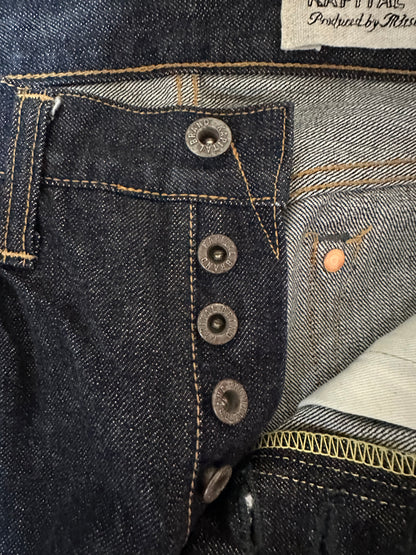 Vintage Kapital Bottoms - KAPITAL Mitu Factory Denim Pants Black Size 27 - Authentic Archive