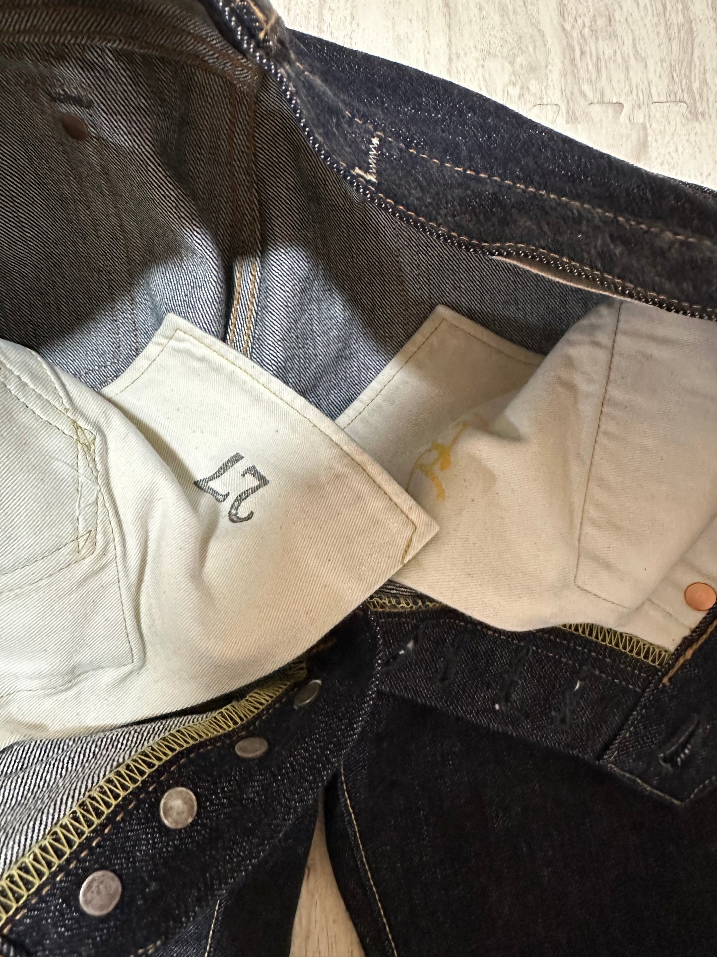 Kapital - KAPITAL Mitu Factory Denim Pants Black Size 27