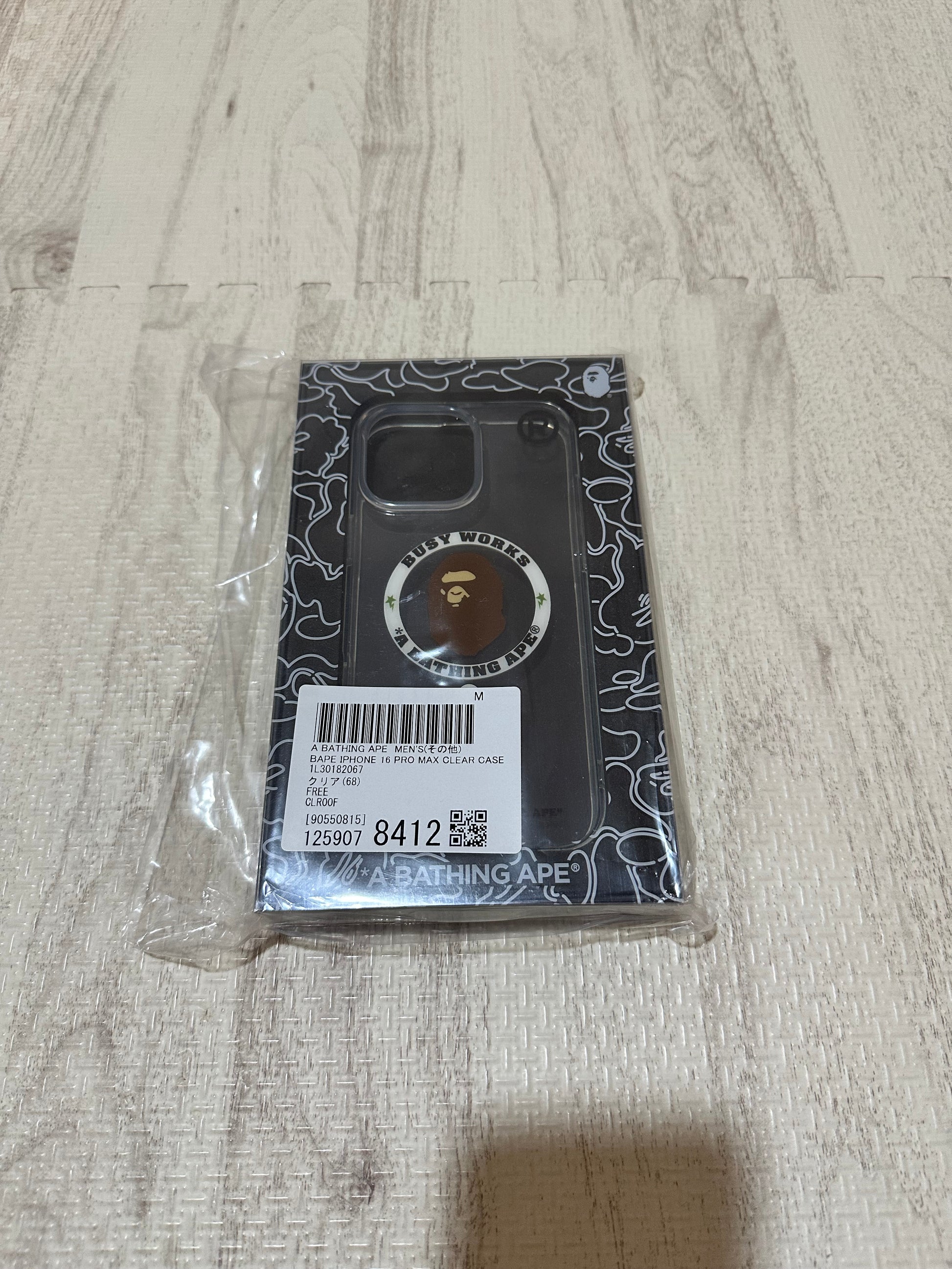 Bape - A BATHING APE APE HEAD IPHONE 16 PRO MAX CLEAR CASE