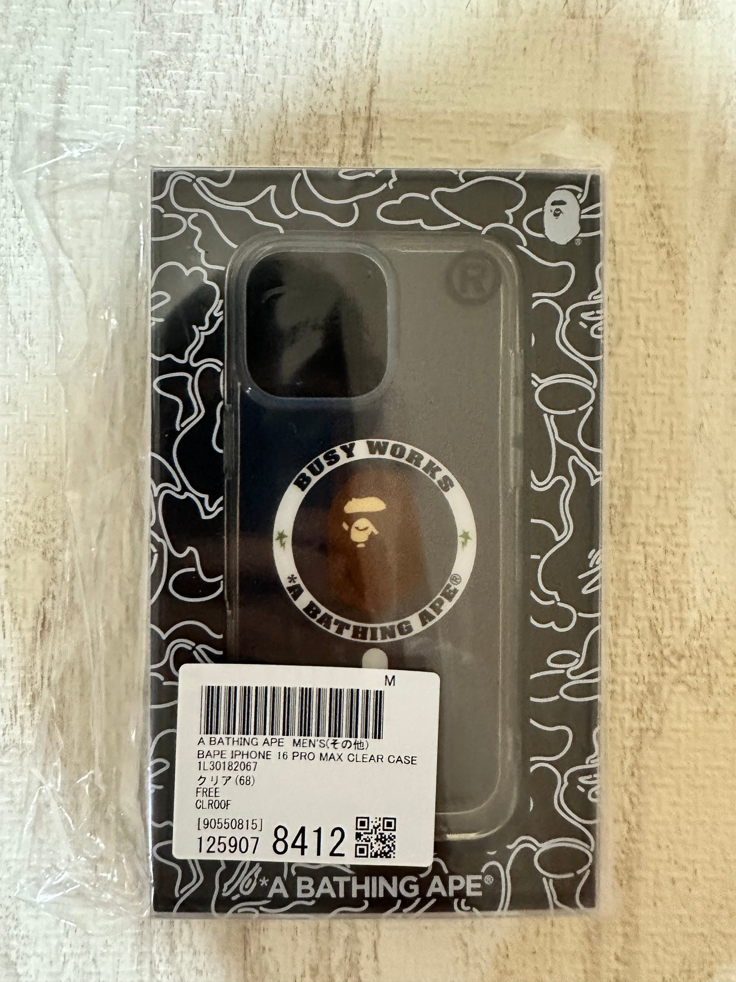 Bape - A BATHING APE APE HEAD IPHONE 16 PRO MAX CLEAR CASE