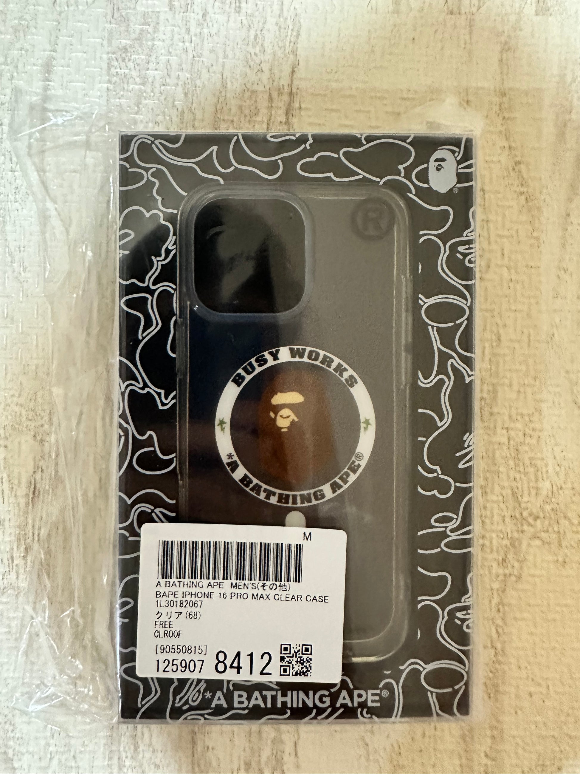 Bape - A BATHING APE APE HEAD IPHONE 16 PRO MAX CLEAR CASE