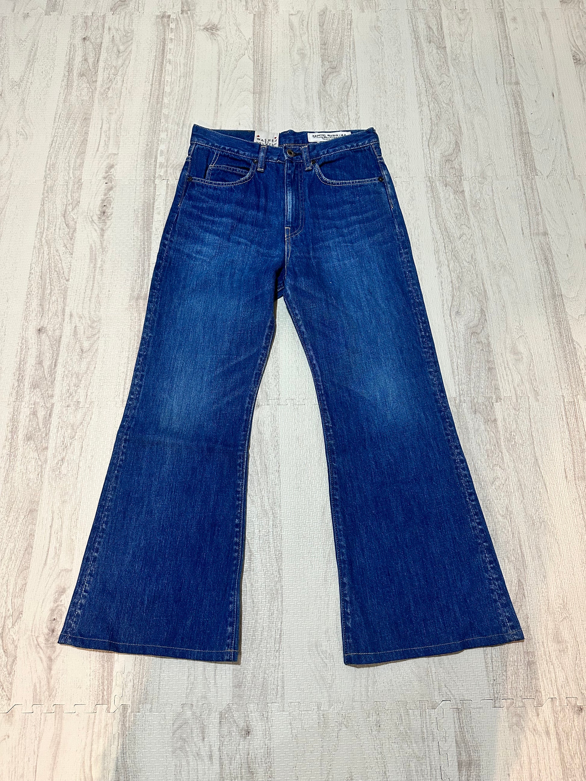 Kapital - KAPITAL 14oz Denim 5p Flare Pants Blue Size 29