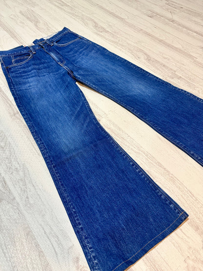 Vintage Kapital Bottoms - KAPITAL 14oz Denim 5p Flare Pants Blue Size 29 - Authentic Archive