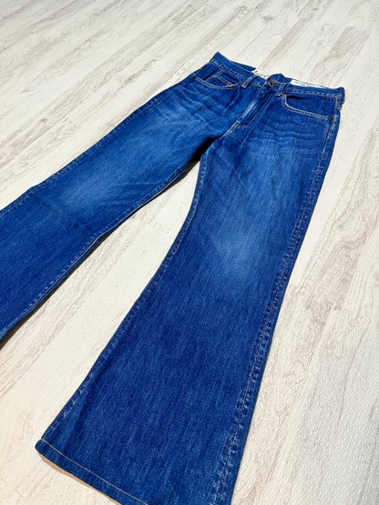 Vintage Kapital Bottoms - KAPITAL 14oz Denim 5p Flare Pants Blue Size 29 - Authentic Archive