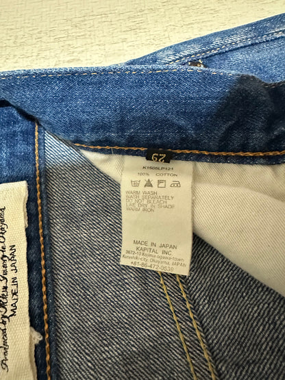 Vintage Kapital Bottoms - KAPITAL 14oz Denim 5p Flare Pants Blue Size 29 - Authentic Archive
