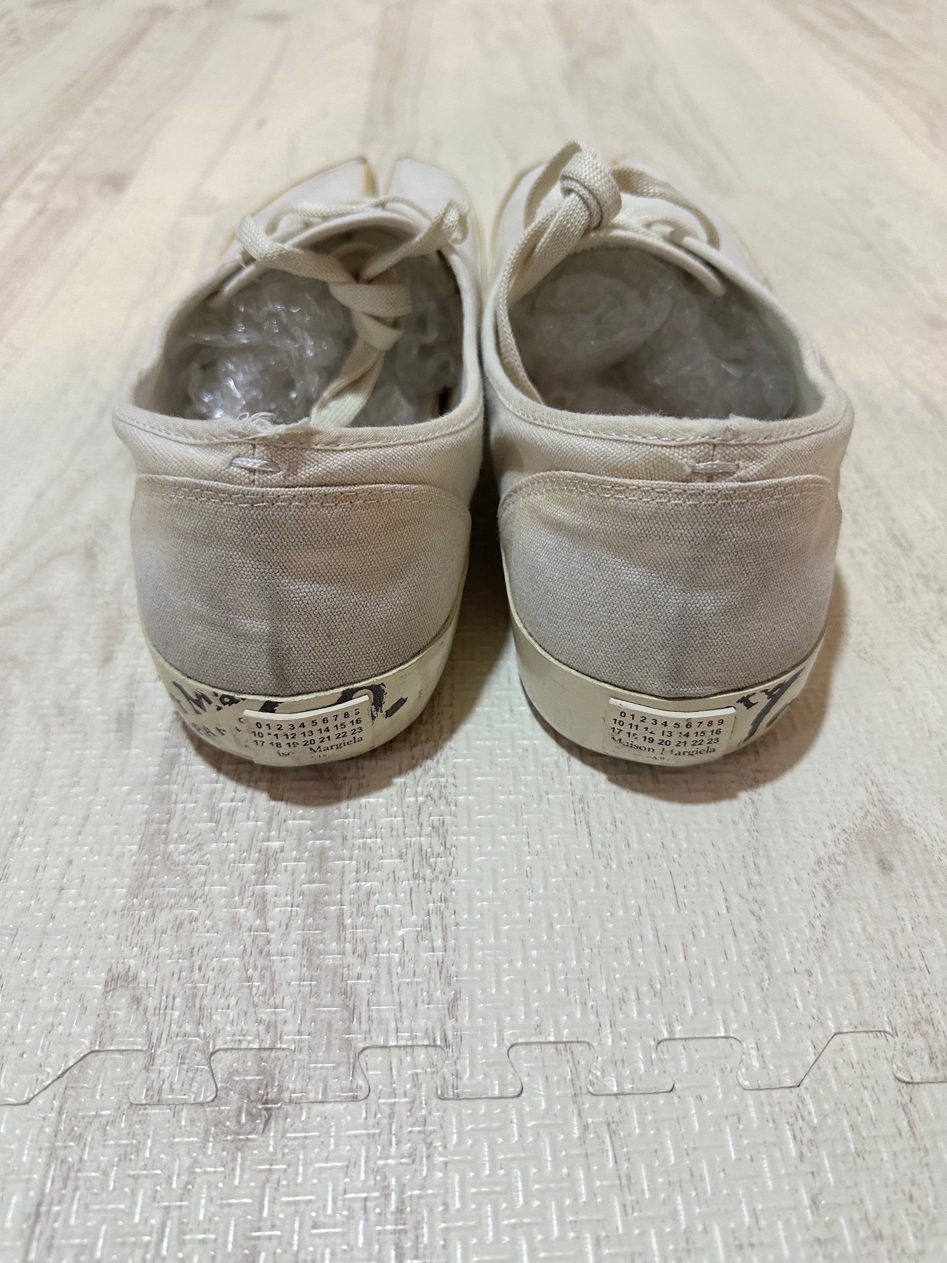 Maison Margiela - Maison Margiela Tabi Canvas Sneakers White Size 42 26.5cm