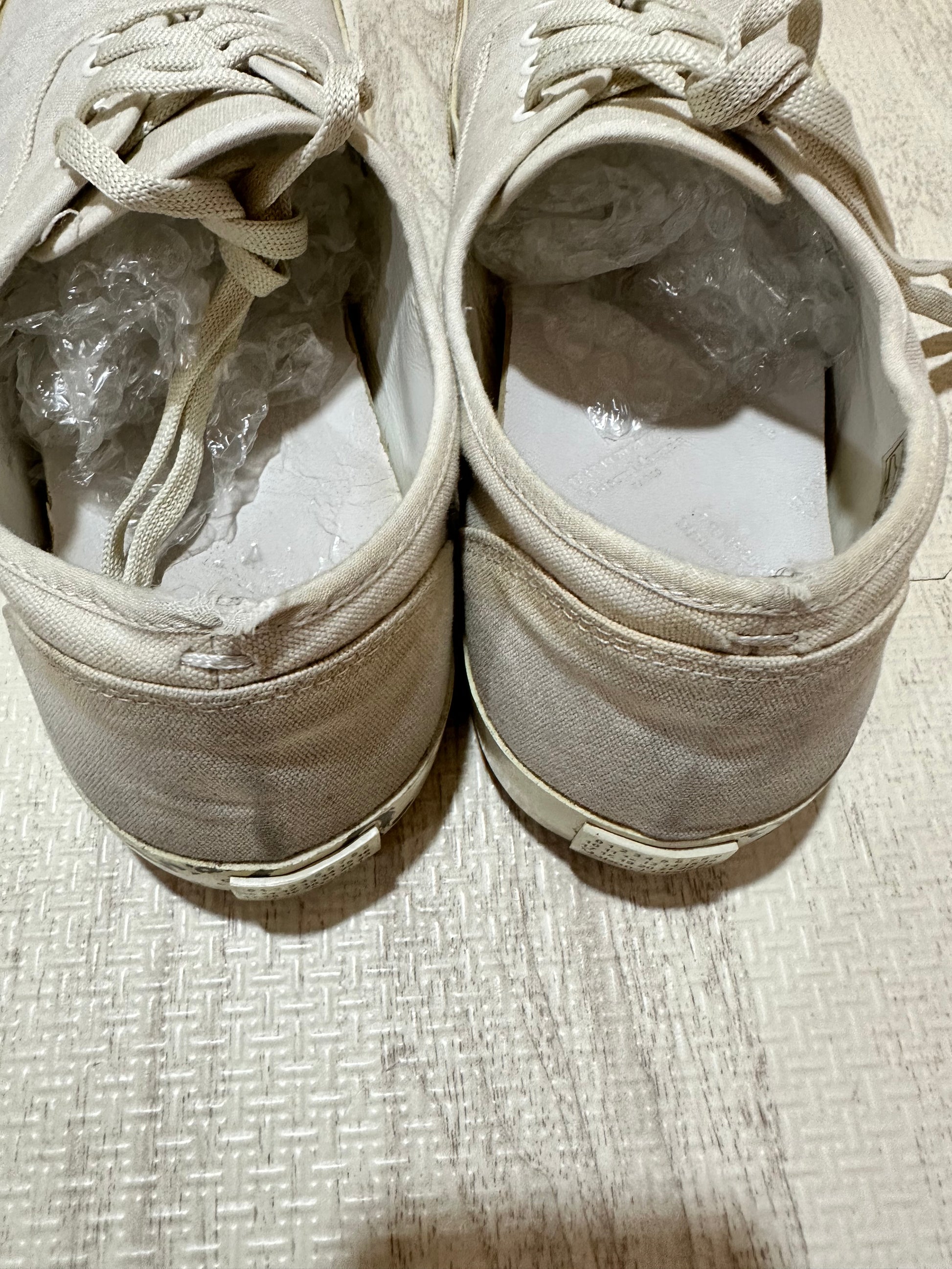 Maison Margiela - Maison Margiela Tabi Canvas Sneakers White Size 42 26.5cm