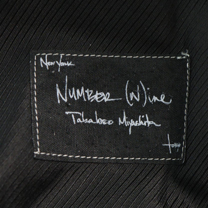 NUMBER (N)INE 2006 A/W Wool Silk Cowhide Pants Black/Silver
