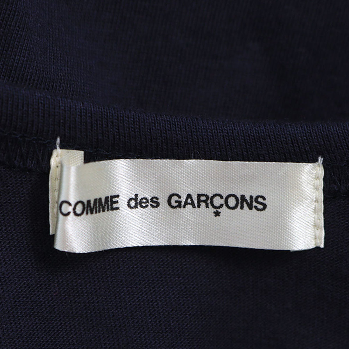 COMME des GARCONS Navy Cotton Midi Dress