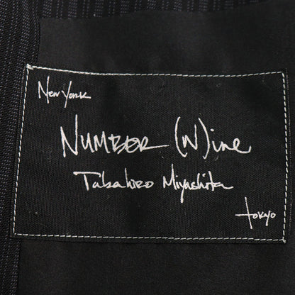 NUMBER (N)INE 2005S/S Charcoal Wool Jacket Size 3