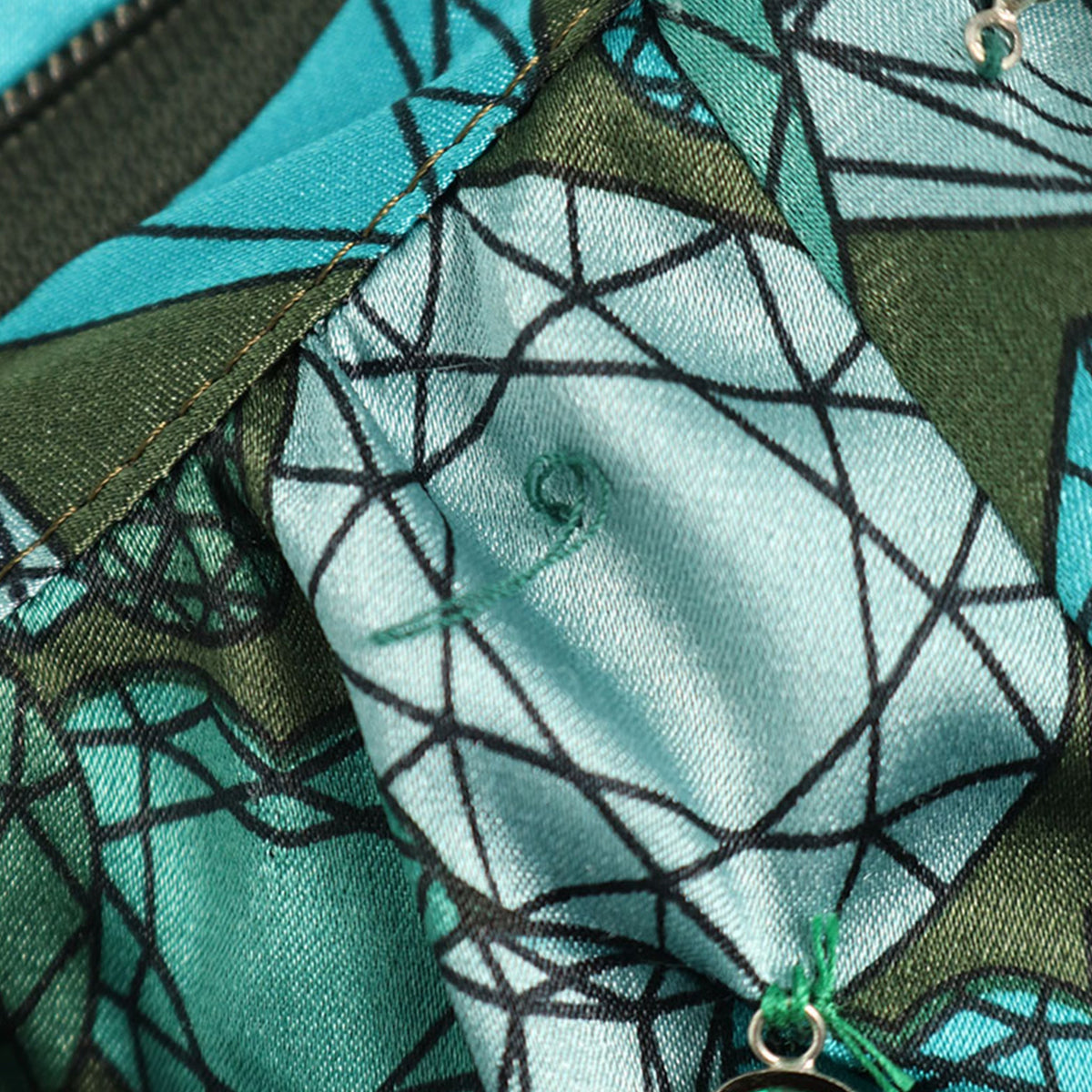 UNDERCOVER 2001 A/W Polyester Cupra Green Blue Multi Jacket