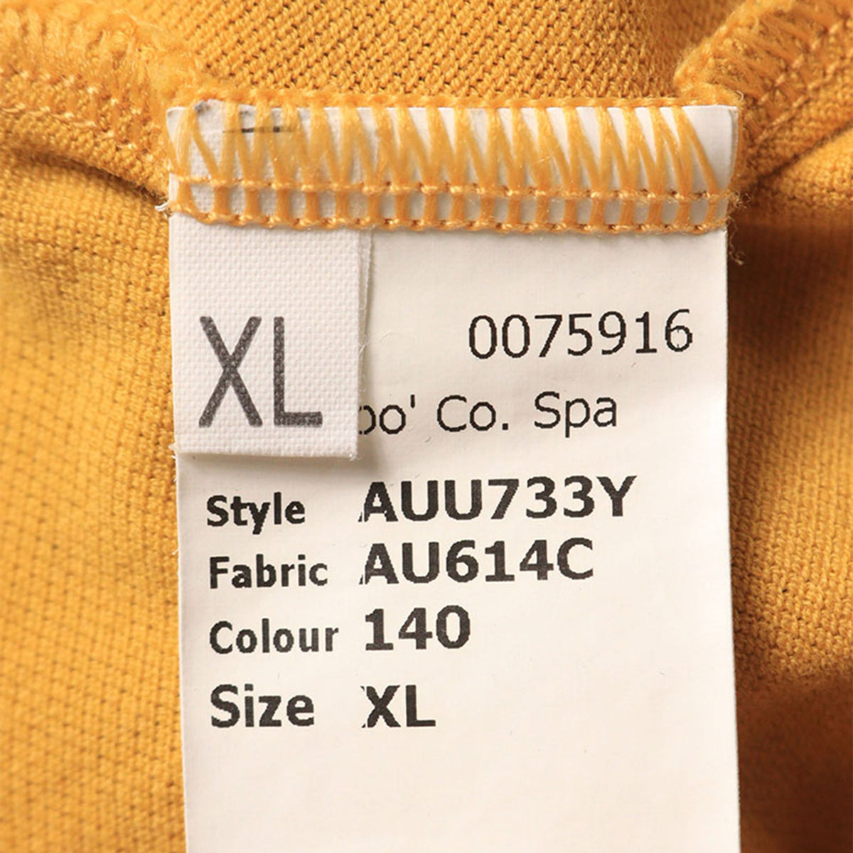 JOHNGALLIANO Stretch Cotton T-Shirt Yellow Black Size XL